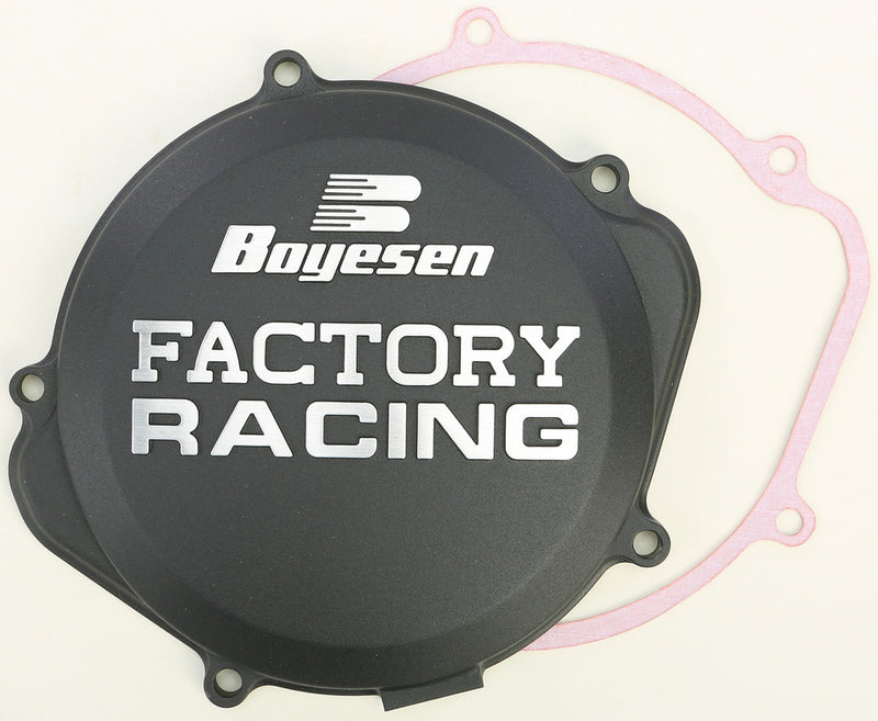 Boyesen Factory Racing Clutch Cover Black - CC-07B Honda CRF250R 2004-2009