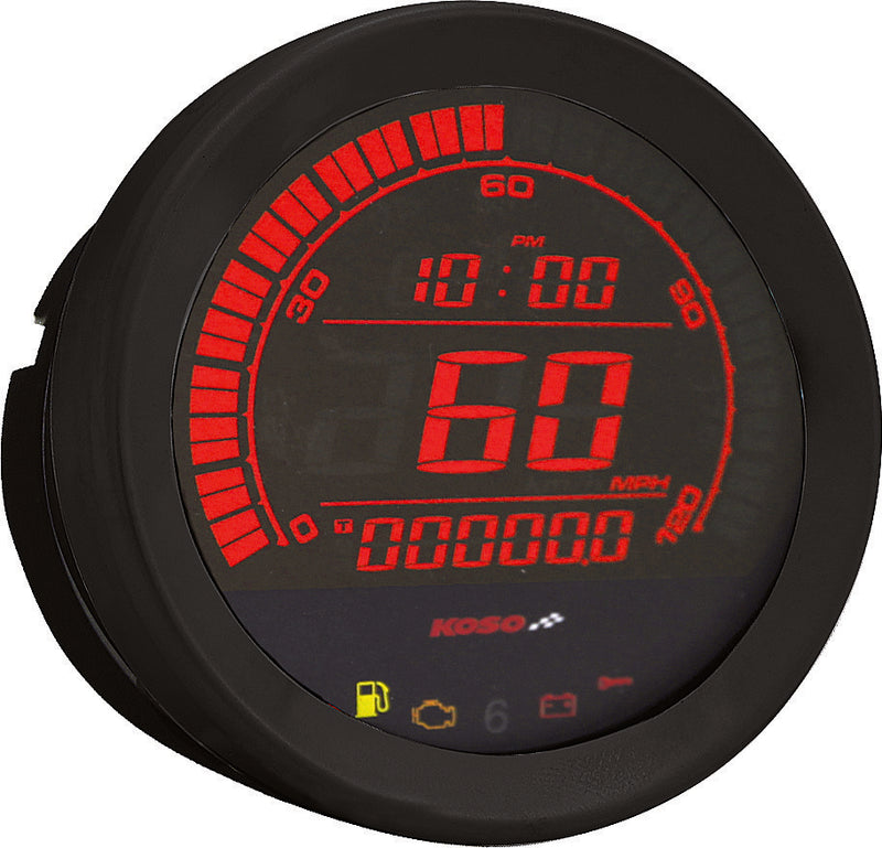 Koso North America Digital Gauge Cluster Black Bezel Flht AND Fltr - BA050903 For Harley Touring 2004-2013