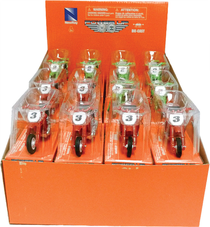 New Ray Toys Replica 1:32 Mini Bike SET 4 Assorted Mini Bikes 24/PC - 00417E