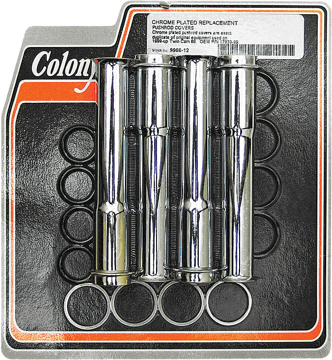 Colony Machine Lower Pushrod Cover Kit Outer TC - 9968-12 For Harley Motorcycles 1999-2017