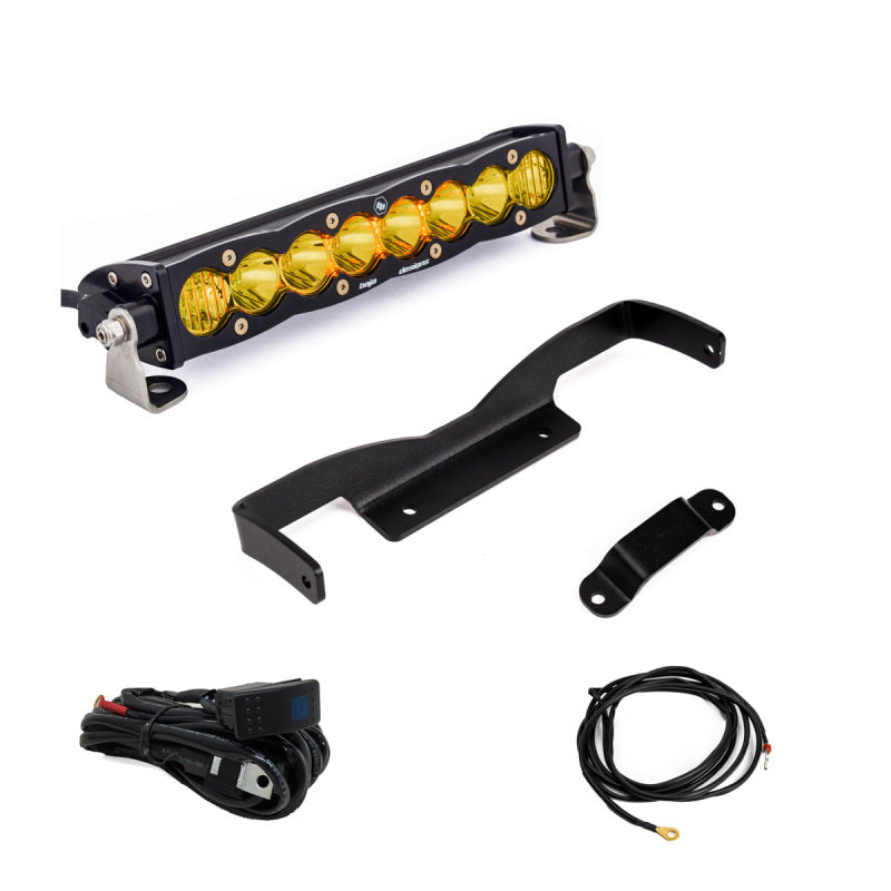 Baja Designs 448196 Can-am Maverick R Amber 10in S8 Shock Tower Kit - User 1