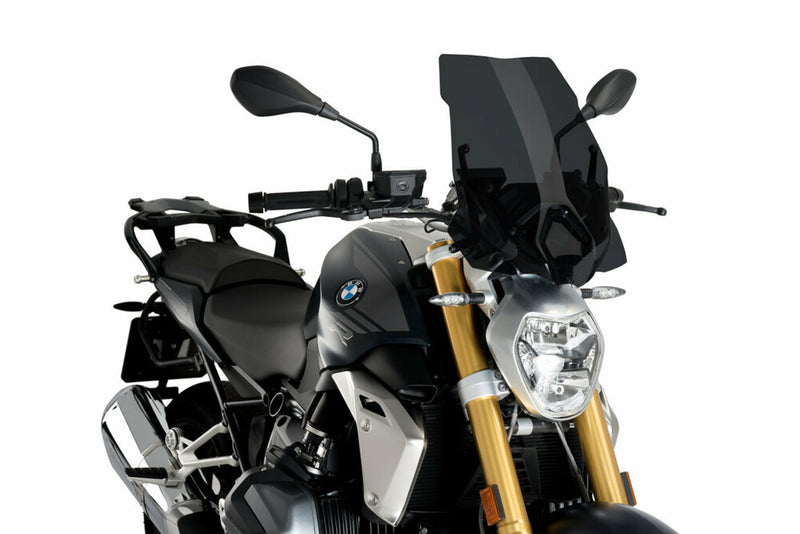 Puig Hi-Tech Parts Windscreen Naked NEW GEN Touring Dark Smoke - 3626F BMW R1250R / 1250 2019-2023