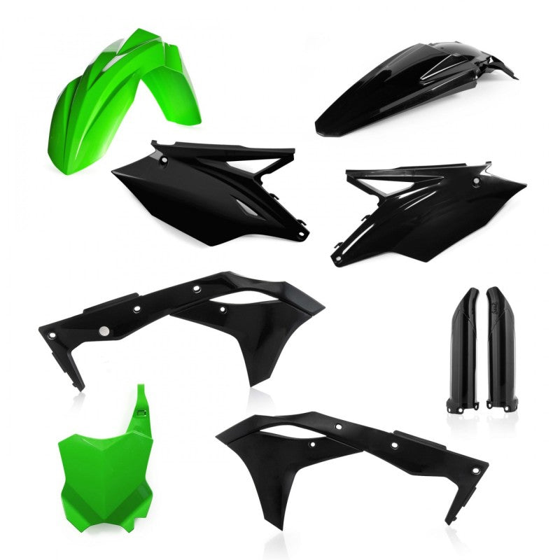 Acerbis 2685821089 18-20 Kawasaki KX250F/ KX250 Full Plastic Kit - Green/black - Photo - Primary