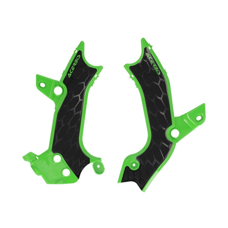 Acerbis 2983671089 2024 Kawasaki KX450 Frame Guards- X-grip - Green/black - User 1