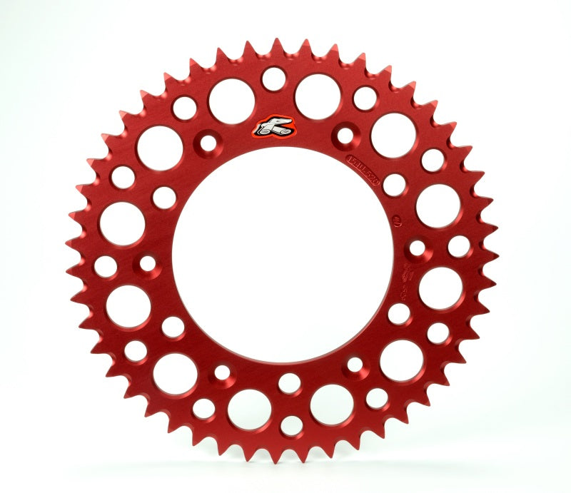 Renthal 189U-420-50GRRD 03-07 Honda CR 85R/ 07-09/12-14 CRF 150R Rear Grooved Sprocket - Red 420-50P Teeth - User 1