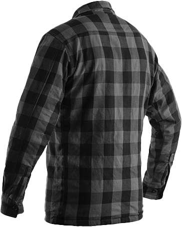 Rst 556-2115144 102115GRY2-44 KEVLAR LUMBERJACK CE SHIRT GREY CHECK TEXTILE LG