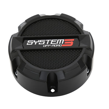 System 3 ST3 Center CAP 4/137 & 4/156 Snap-IN Matte Black - CAPS3-120
