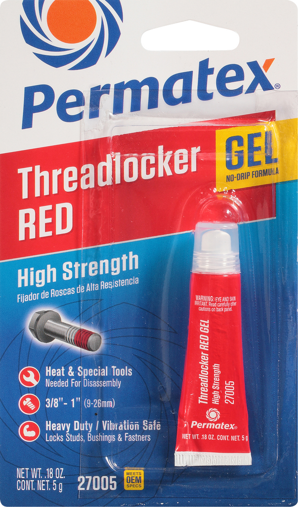 Permatex 59-9174 27005 THREADLOCKER RED GEL 5G