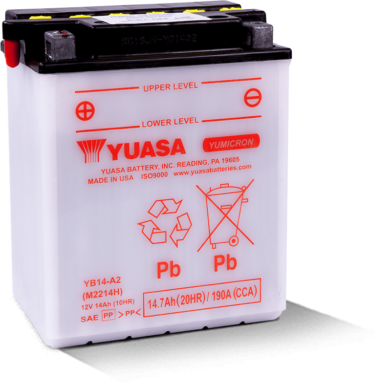 Yuasa Battery YUAM2214HIND Yuasa YB14-A2 Yumicron CX 12-Volt Battery - User 1