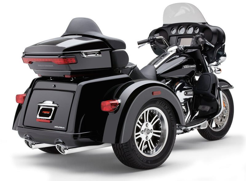 Cobra Slip-ONS W Billet Tips Chrome TRI-Glide - 6301 For Harley Tri 2009-2024
