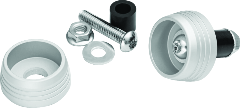 Kuryakyn 3807 Lodestar Axle Sliders Silver - Photo - Primary