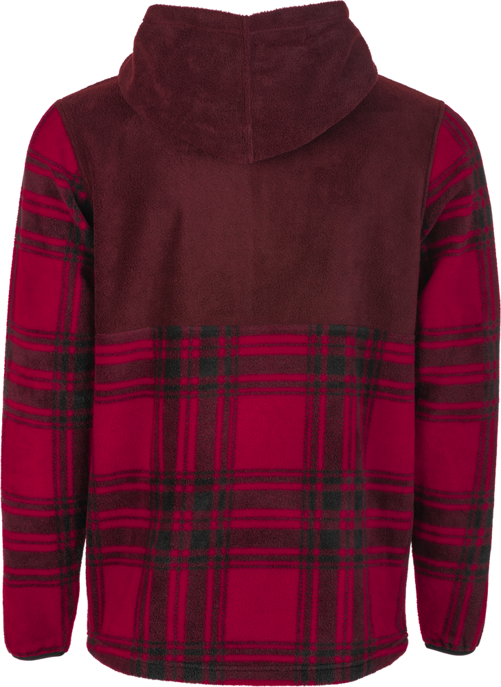 Fly Racing 354-0022M 354-0022M FLY HALF ZIP PULLOVER HOODIE RED PLAID MD
