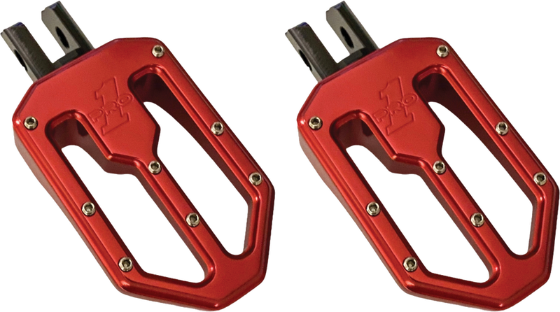 Pro One M8 PEG Moto V2 RED Anodize - 500752R For Harley Softail 2018-2020