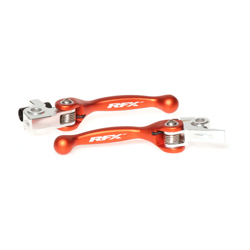 RFX Flexible Lever SET Orange KTM Husqvarna GAS - FXFL 50600 55OR KTM Dirt Bikes 2014-2025