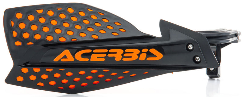 Acerbis Ultimate X Handguard Black Orange - 2645481009 For Husaberg Dirt Bikes 1989-2014 | Beta Dirt Bikes 2008-2018 | Aprilia 450 / 550 2006-2013