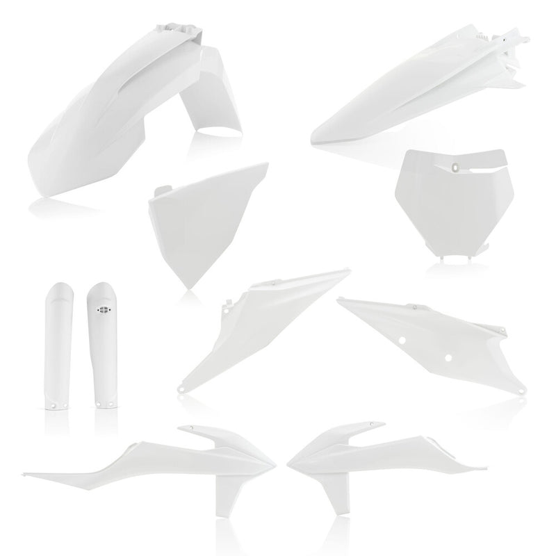 Acerbis Full Plastic Kit White - 2726490002 KTM Dirt Bikes 2019-2022