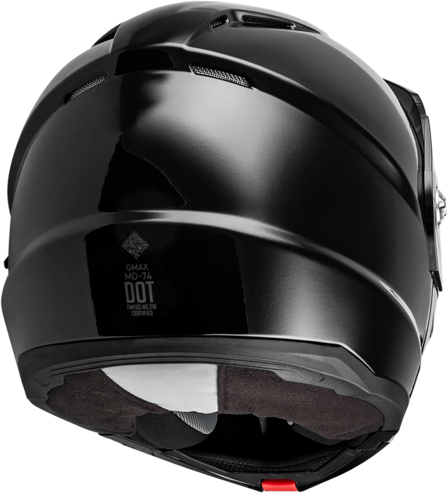 Gmax 72-7530X M1740027 MD-74 SOLID HELMETS BLACK XL