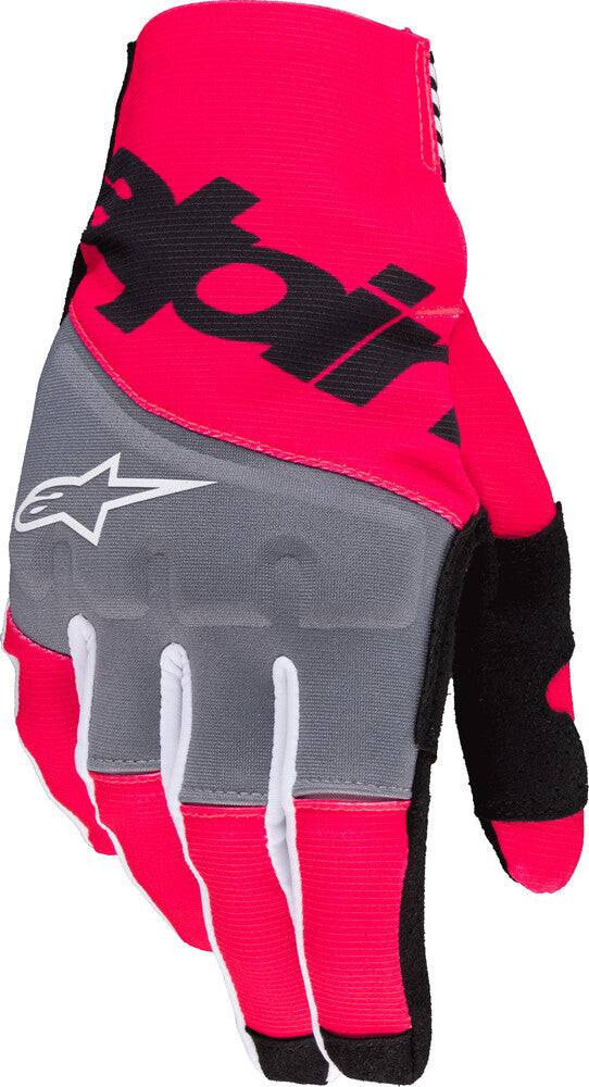 Alpinestars 482-00032L 3560125-1390-L TECHSTAR GLOVES BLACK/PINK FLUO LG