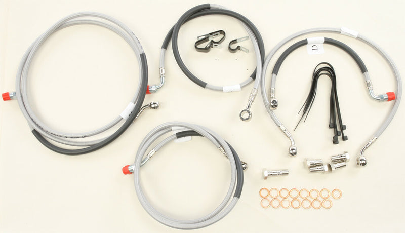 Gbrakes 2 Line Front Brake Line Kit - FK003D813-5 Kawasaki Ninja 650 2013-2016