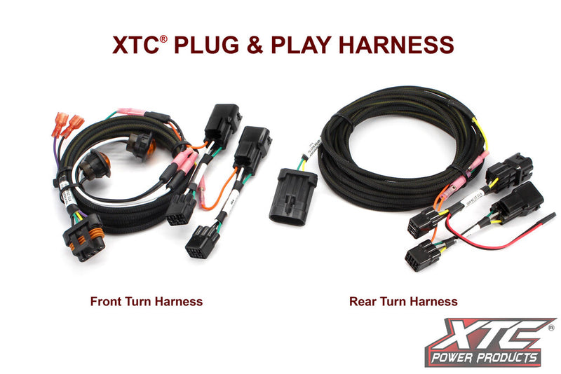 Xtc Power Products Auto Turn Signal Kit With Billet Lever AND Front DRL Lights CFM - ATS-L-CFM-U10-DRL