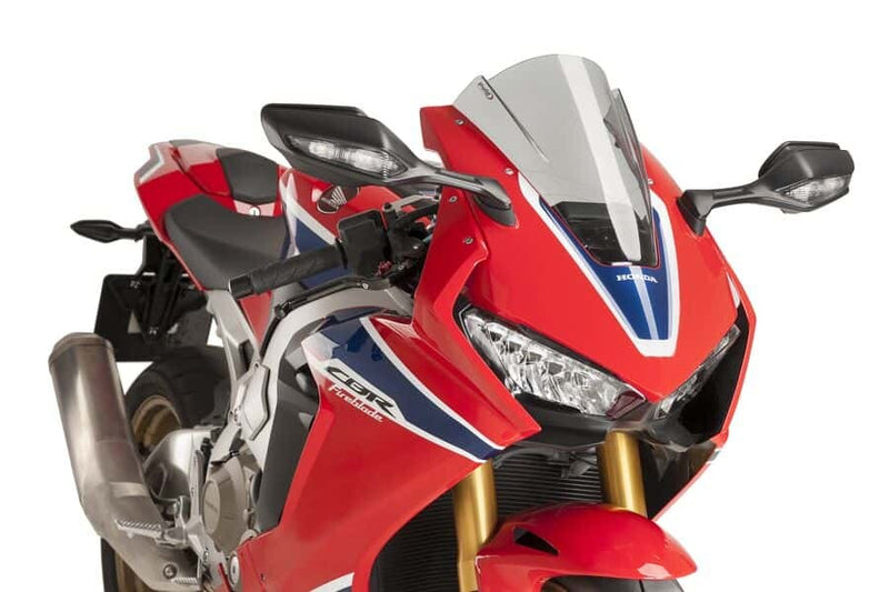 Puig Hi-Tech Parts Windscreen Racing Smoke - 9407H Honda CBR1000RR 2017-2019