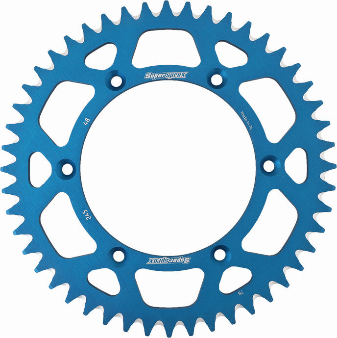Supersprox Aluminum Rear Sprocket - RAL-245-48-BLU Yamaha Dirt Bikes 1999-2022
