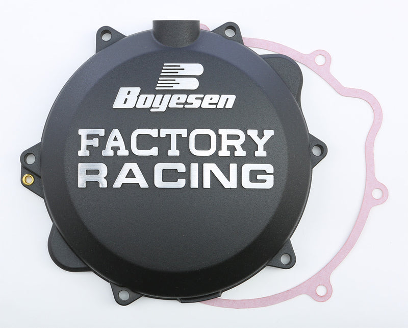 Boyesen Factory Racing Clutch Cover Black - CC-42AB For Husqvarna Dirt Bikes 2014-2016 | KTM SX 250 / XC 250 / XC 300 2013-2016