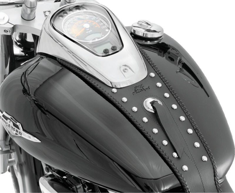 Mustang Motorcycle 93172 Mustang 05-08 Suzuki VL800 Volusia, Boulevard C50 Tank Bib W/studs - Black - Photo - Primary