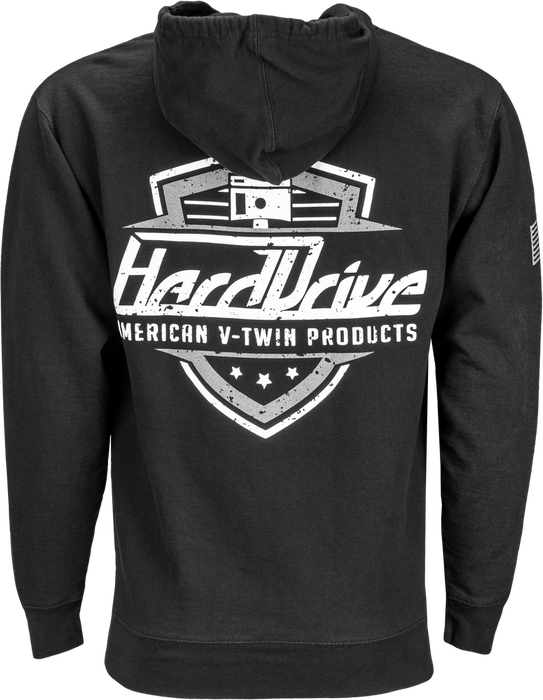 Harddrive 800-02092X 800-02092X HARDDRIVE SHIELD HOODIE BLACK/WHITE 2X