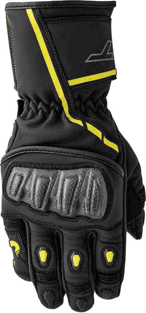 Rst 556-3650311 103650F.YEL-11 S1 GLOVE BLK/FLO-YEL LEATHER XL