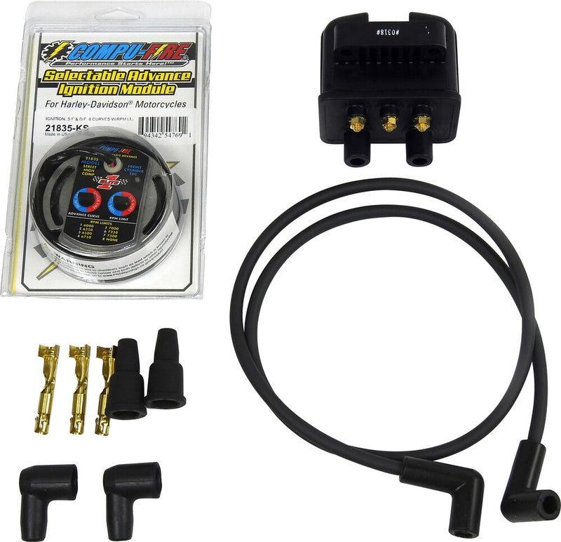 Compu-Fire Compufire Ignition Kit Single Dual Fire K S ` BT (except EFI) - 22001 For Harley Motorcycles 1970-1999