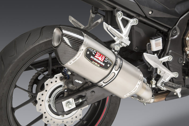 Yoshimura Exhaust Street R-77 Slip-ON SS-SS-CF Works - 12553B0520 Honda CBR500R 2016-2021