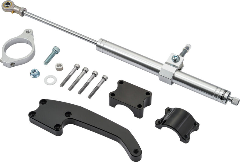 Harddrive Steering Damper Silver - 820-52290 For Harley Road Glide 2017-2022