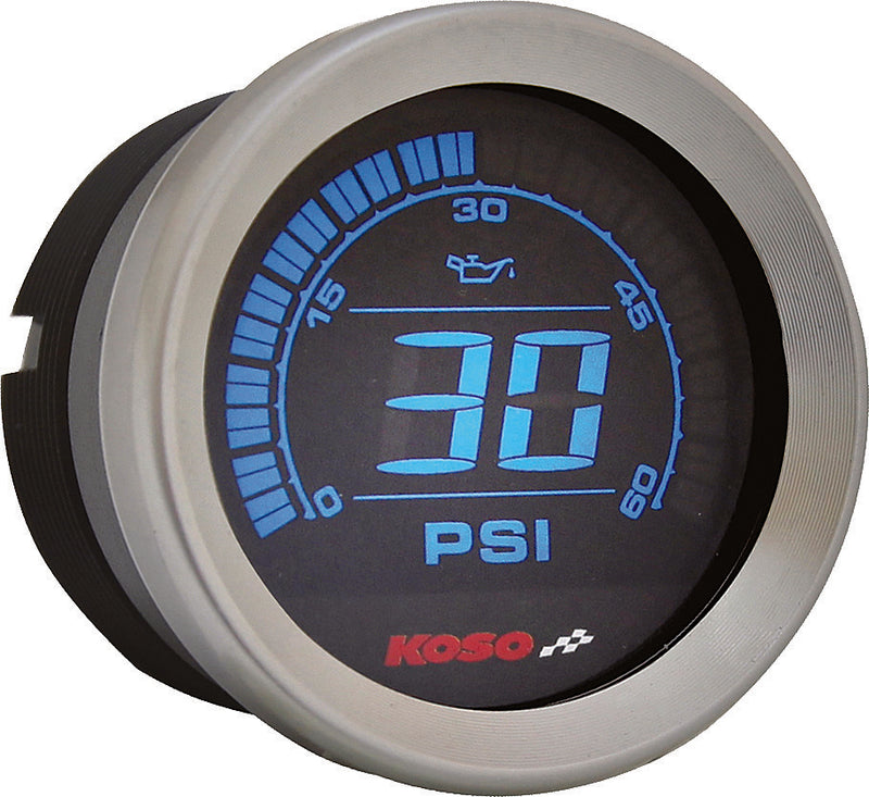 Koso North America Digital Gauge Cluster Silver Bezel Flht AND Fltr - BA050901 For Harley Touring 2004-2013