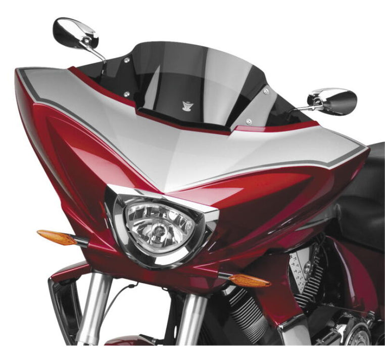 National Cycle N20702 10-17 Victory Cross Country/Tour/8-Ball/Magnum V Stream Low Windshield - Dark Tint - Photo - Primary