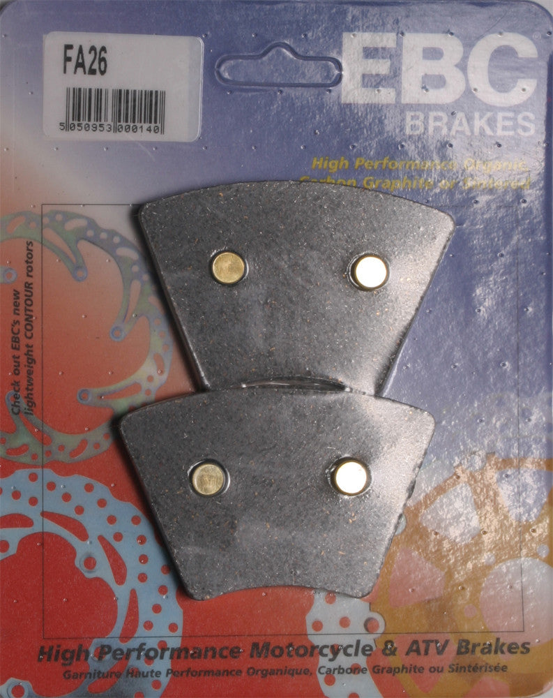 EBC Brake Pads Organic - FA26 For Harley Sportster 1000 / Super Glide 1973-1977