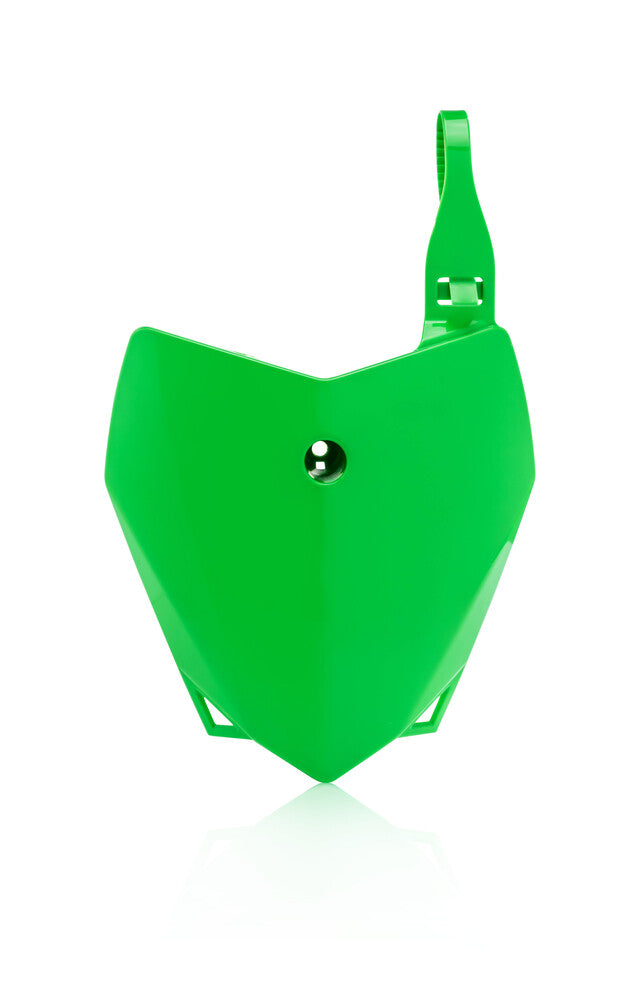 Acerbis Front Number Plate Green - 2780400006 Kawasaki 110 / 110L / 110R 2010-2025