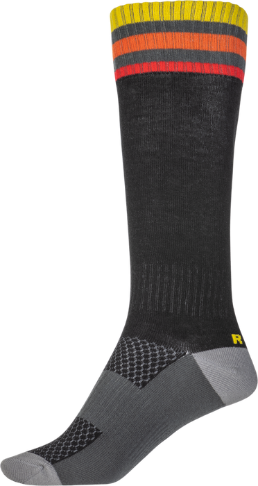 Fly Racing 350-0540S 350-0540S MX SOCKS THIN BLACK SM/MD