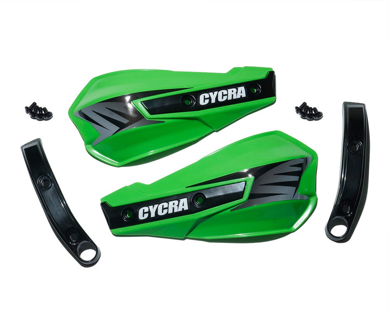 Cycra 714-1813 1CYC-1029-72 REPLACEMENT HAND SHIELDS VORTEX W/ABRASION GUARDS GREEN