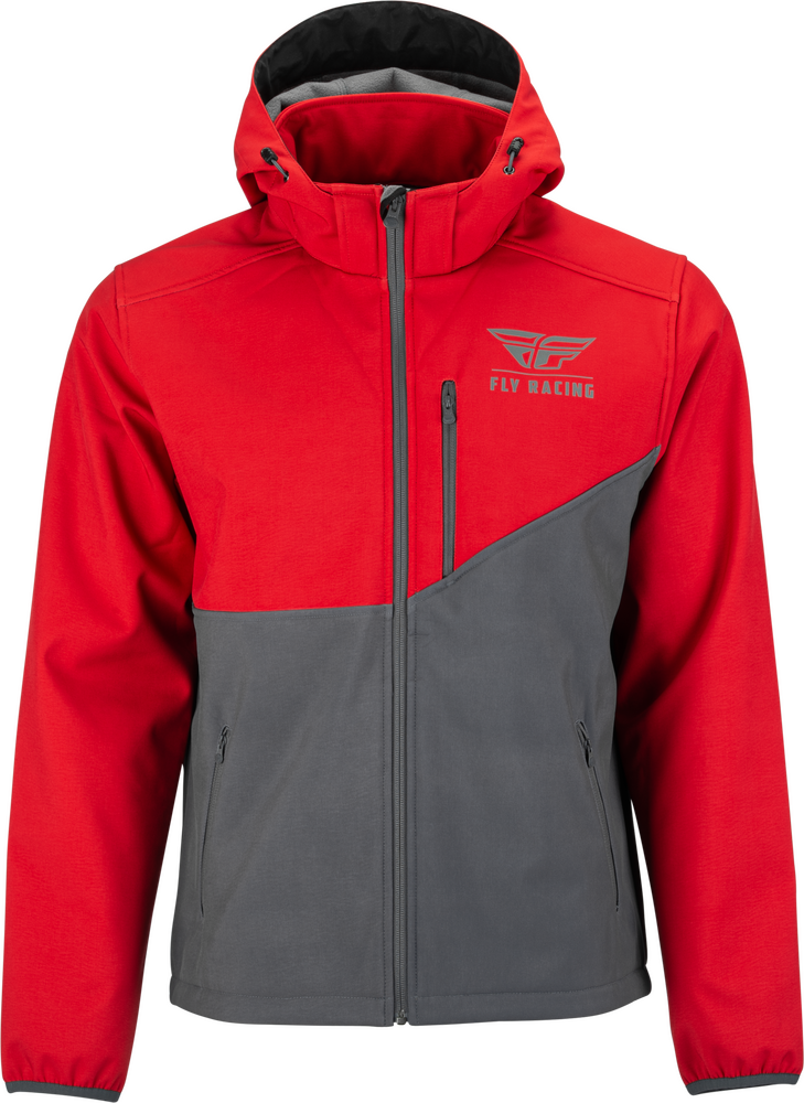 Fly Racing Checkpoint Jacket Grey RED MD