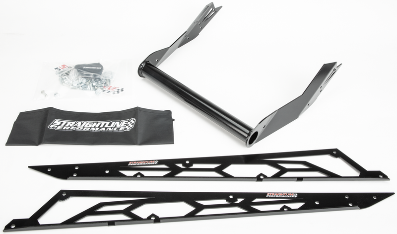 Straightline Performance Hide 'N' GO Rear Bumper POL 155" Black - 182-114 Polaris Snowmobiles 2016-2020