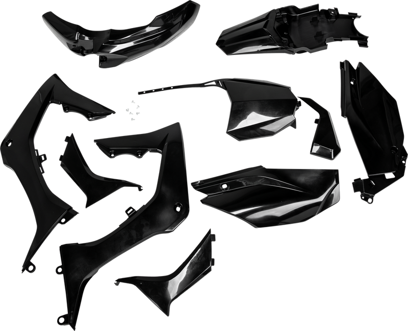 Acerbis Full Plastic Kit Honda Black - 2861930001 Honda CRF110F 2019-2025