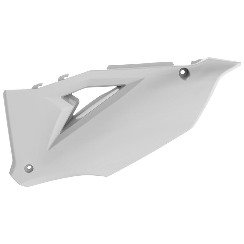 Polisport Side Panels White - 8423500002 Kawasaki Dirt Bikes 2019-2024