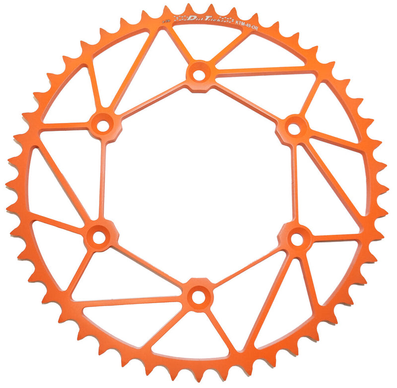 Dirt Tricks Rear Sprocket Chromoly Steel ZIR 49T-520 Inferno - KTM-49-OR KTM Dirt Bikes 1991-2026