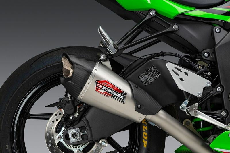 Yoshimura Exhaust AT2 Street 3/4 SYS SO SS SS CF WF - 14642CP522 Kawasaki Ninja 2019-2025