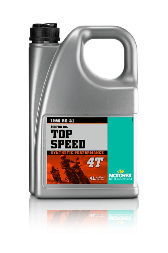 Motorex 580-0231 304975 TOP SPEED MOTOR OIL 4T 15W50 4L