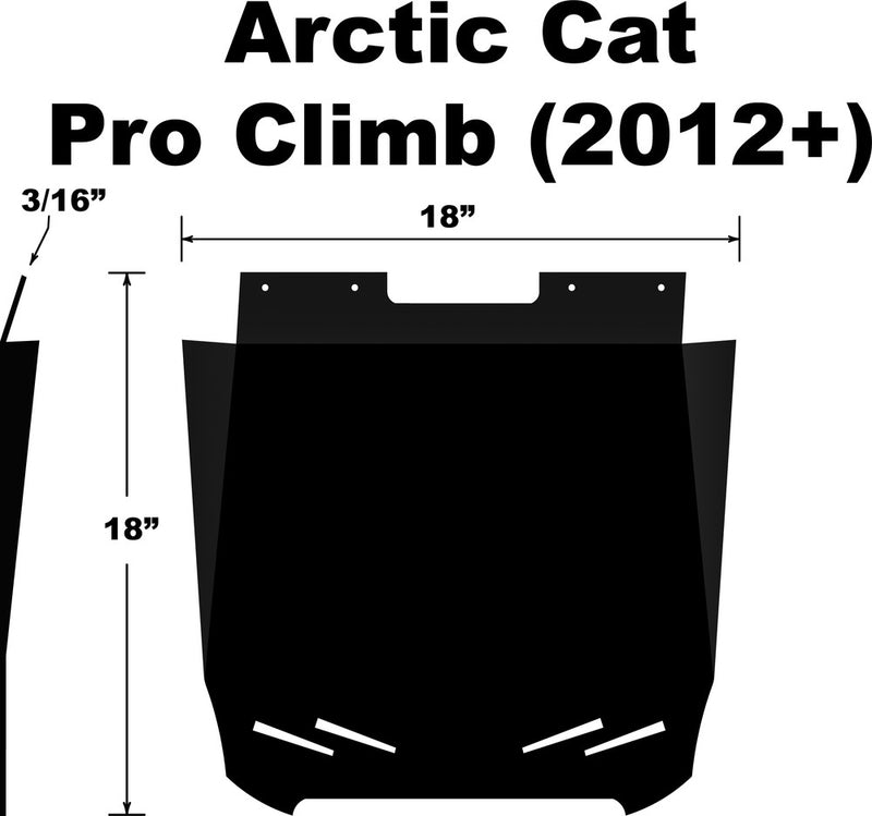 Pdp Snowflap Arctic CAT Proclimb M HCR 2012+ - SF-012PCPB For Arctic Cat Snowmobiles 2012-2017 | Yamaha Snowmobiles 2015-2017