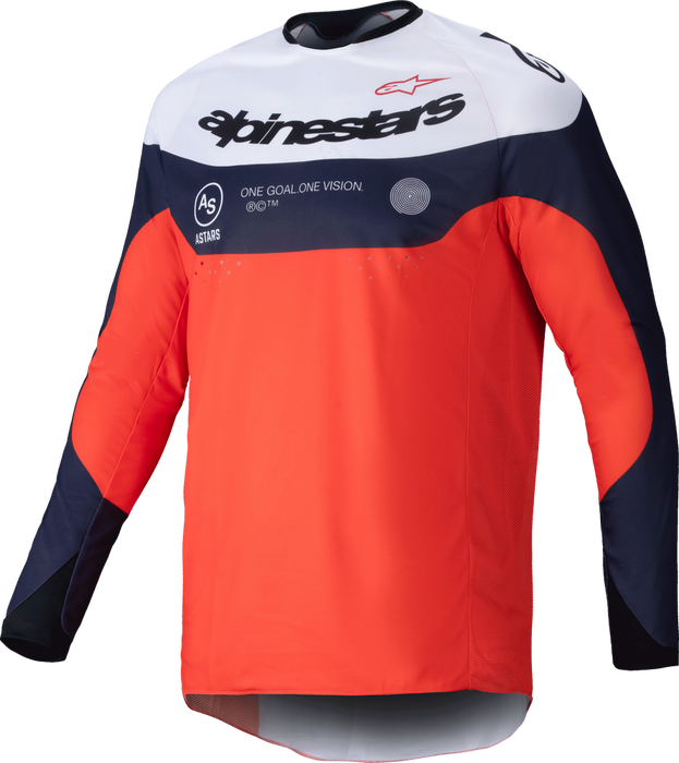 Alpinestars 482-00066L 3760125-7162- L PRO-DURA JERSEY NAVY/HOT ORANGE/WHITE LG