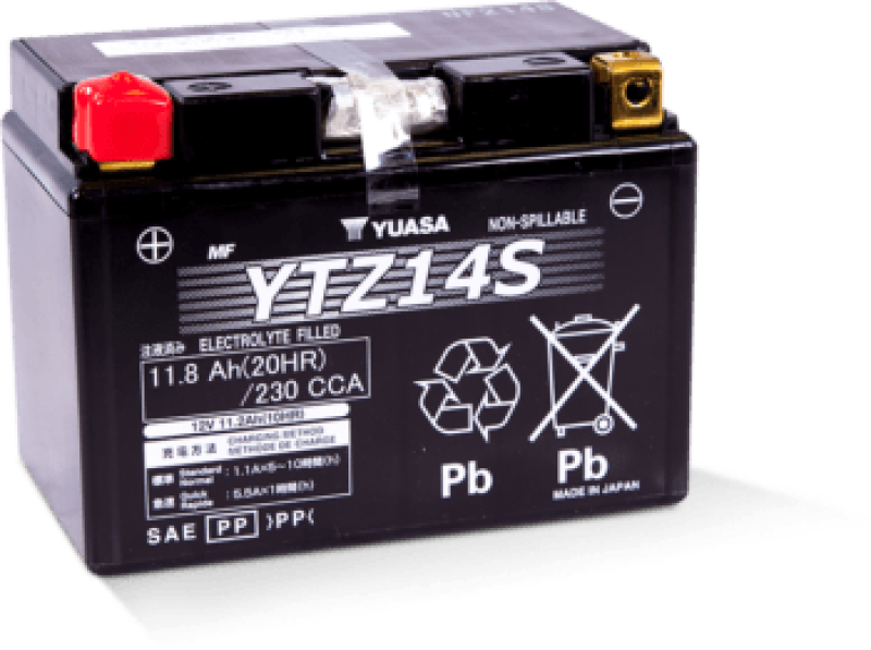 Yuasa Battery YUAM72Z14 Yuasa YTZ14S Maintenance Free AGM 12-Volt Battery - User 1