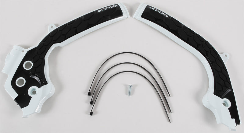 Acerbis X-Grip Frame Guard White Black - 2449531035 KTM Dirt Bikes 2016-2019